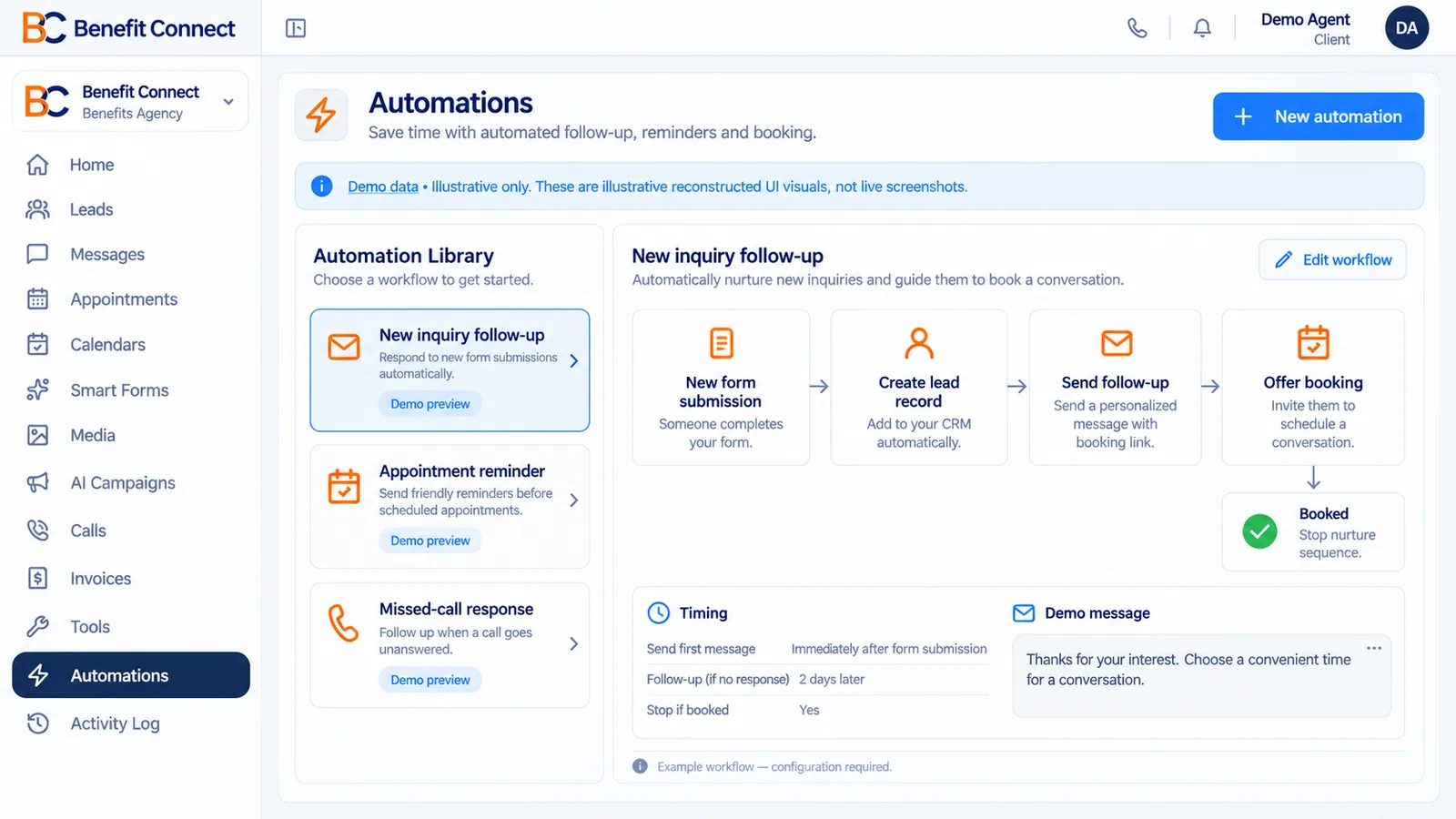 Automation workflow builder